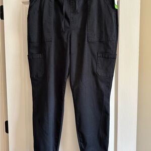 Maurices Black Cargo Pants with Drawstring Waist